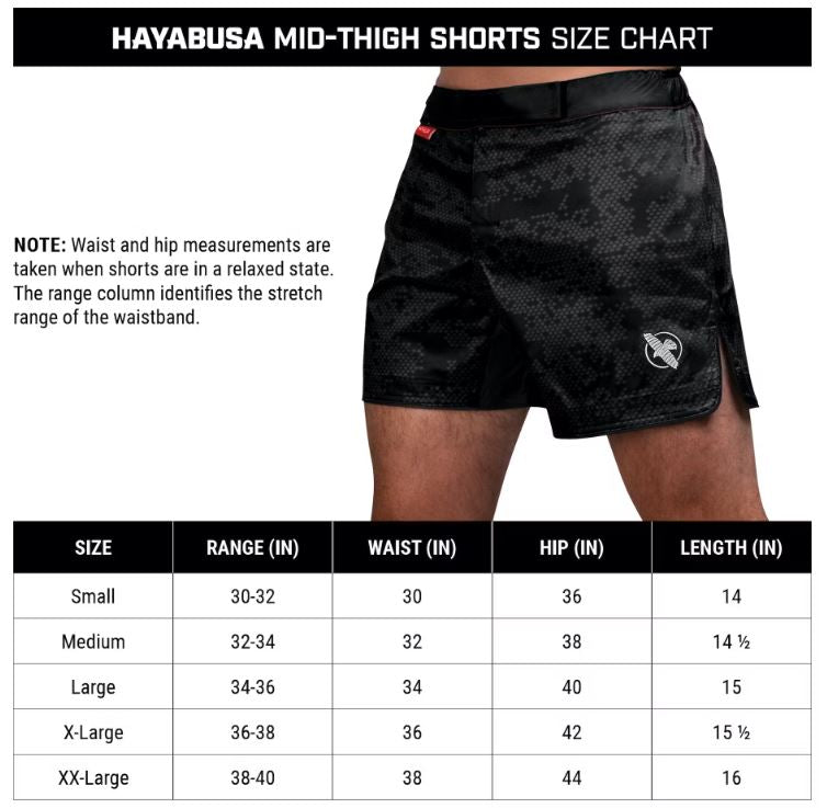Fightshorts Hayabusa Hexagon (Cortos) (Rojo) (Disponible por Encargo)