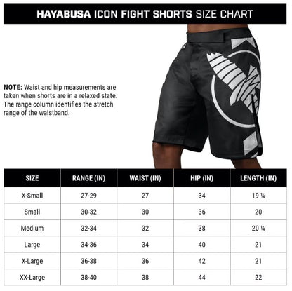 Fightshorts Hayabusa Icon (Largos) (Rojo / Blanco) (Disponible por Encargo)