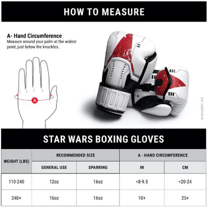 Guantes de Box Hayabusa T3 Edición Stormtrooper (Star Wars) (Disponible por Encargo)