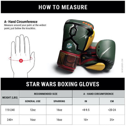 Guantes de Box Hayabusa T3 Edición Boba Fett (Star Wars) (Disponible por Encargo)
