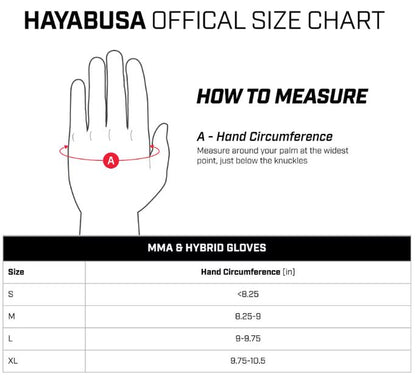 Guantes de MMA Hayabusa T3 (Sparring) (Negro) (Disponible por Encargo)