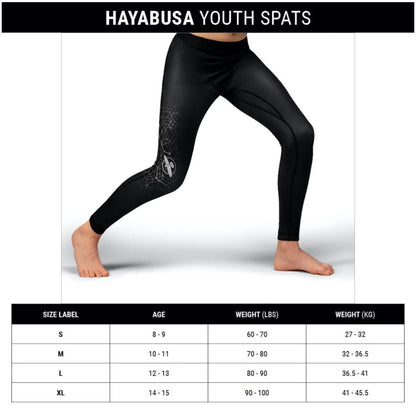Spats (Licra Larga) para Niños Hayabusa Geo (Rojo) (Disponible por Encargo)