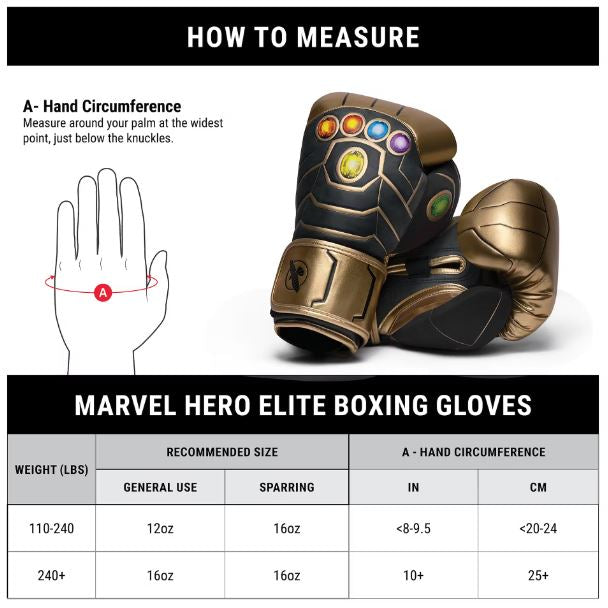 Guantes de Box Hayabusa T3 Edición Thanos (Marvel) (Disponible por Encargo)