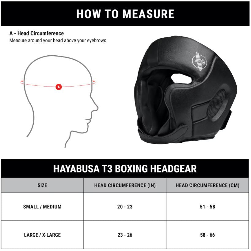 Careta Hayabusa T3 Boxing (Blanco / Negro) (Disponible por Encargo)