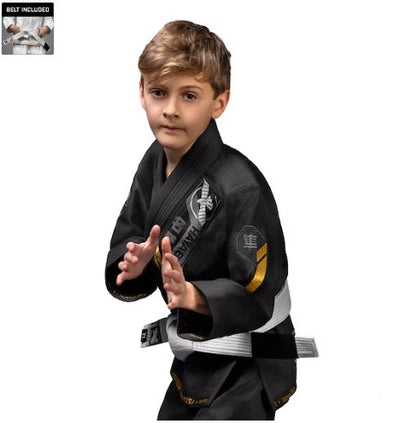 Uniforme de Jiujitsu Brasileño Hayabusa Ascend para Niño (Negro) (Disponible por Encargo)