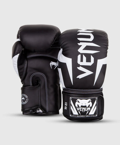 Guantes de Box Venum Elite (Negro / Blanco) (Disponible por Encargo)