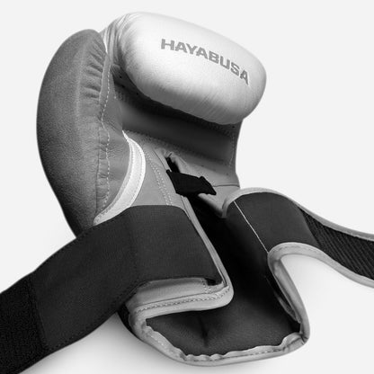 Guantes de Box Hayabusa T3 (Blanco / Gris) (Disponible por Encargo)