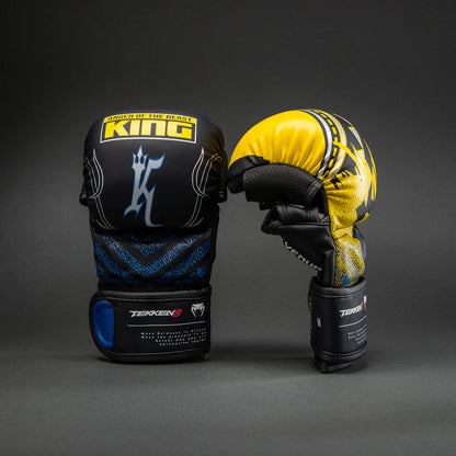 Guantes de MMA Venum x Tekken 8 Edición King (Sparring) (Amarillo / Negro) (Disponible en Costa Rica)