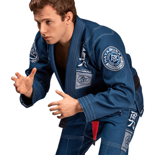 Uniforme de Jiujitsu Brasileño Hayabusa Goorudo 3 (Azul) (Disponible por Encargo)