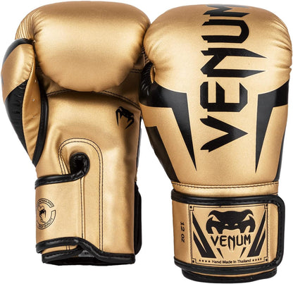 Guantes de Box Venum Elite (Dorado / Negro) (Disponible por Encargo)