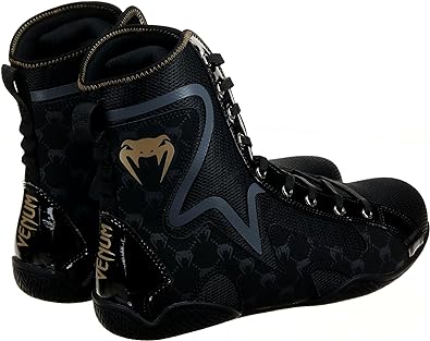 Zapatos de Box Venum Elite Evo Monogram (Negro / Negro) (Disponible por Encargo)