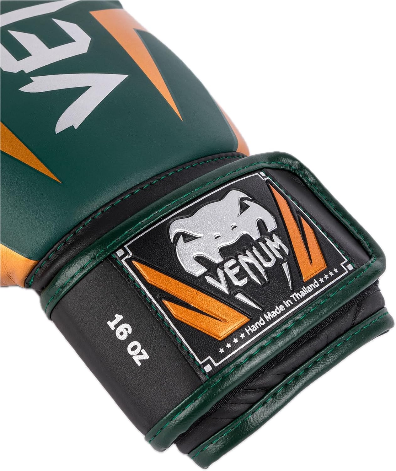 Guantes de Box Venum Elite (Verde / Bronce / Plateado) (Disponible por Encargo)