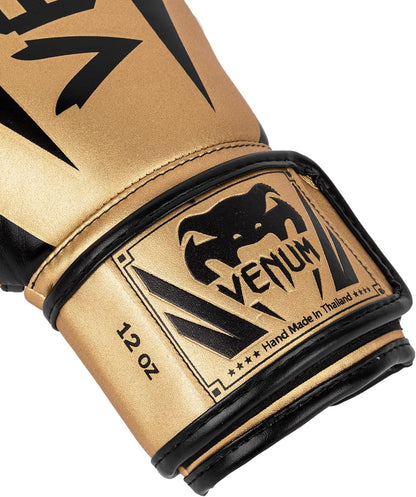 Guantes de Box Venum Elite (Dorado / Negro) (Disponible por Encargo)