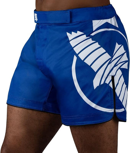 Fightshorts Hayabusa Icon (Cortos) (Azul / Blanco) (Disponible en Costa Rica)