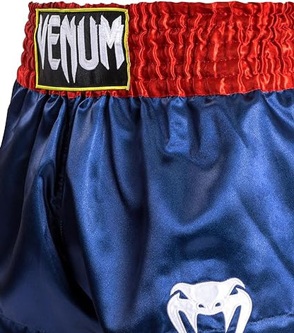 Fightshorts de Muay Thai Venum Classic (Azul / Rojo / Blanco) (Disponible por Encargo)