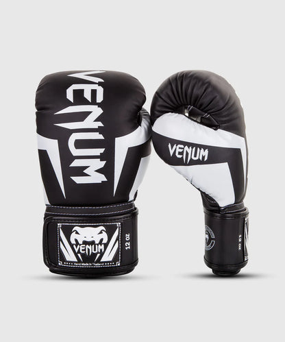 Guantes de Box Venum Elite (Negro / Blanco) (Disponible por Encargo)