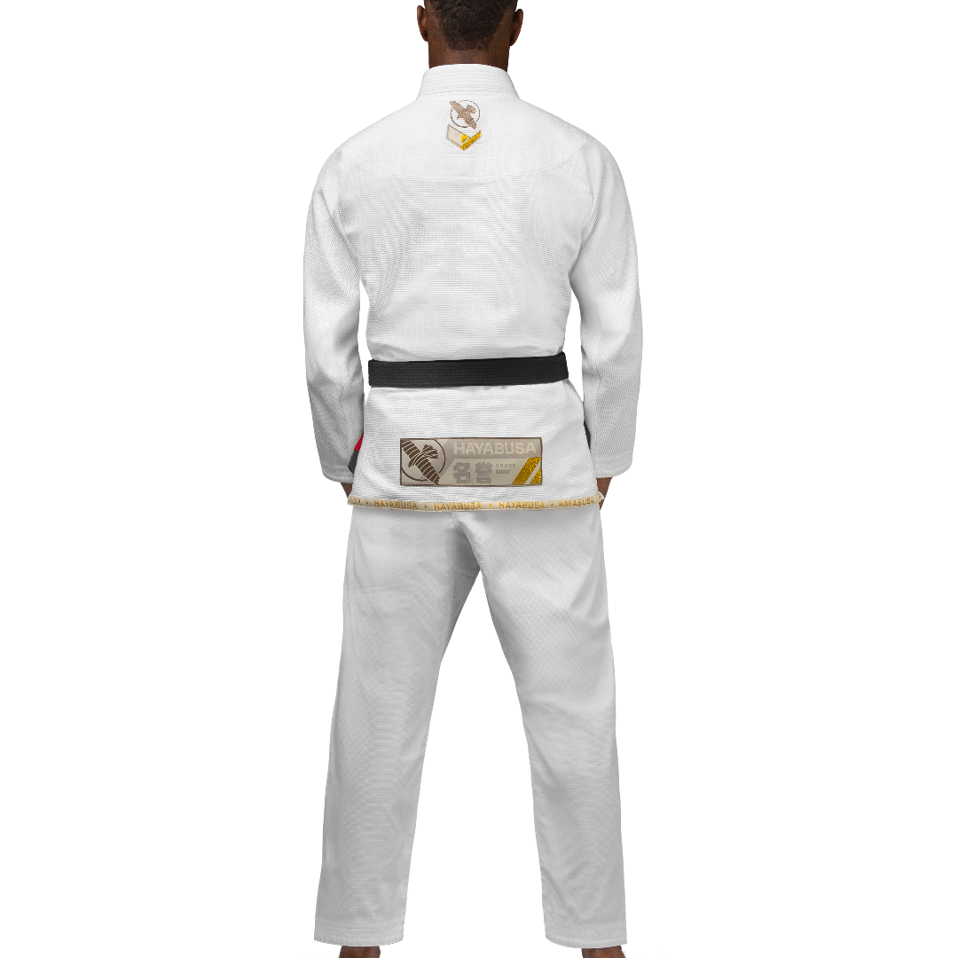 Uniforme de Jiujitsu Brasileño Liviano Hayabusa Ascend (Blanco) (Disponible por Encargo)