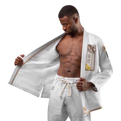 Uniforme de Jiujitsu Brasileño Liviano Hayabusa Ascend (Blanco) (Disponible por Encargo)