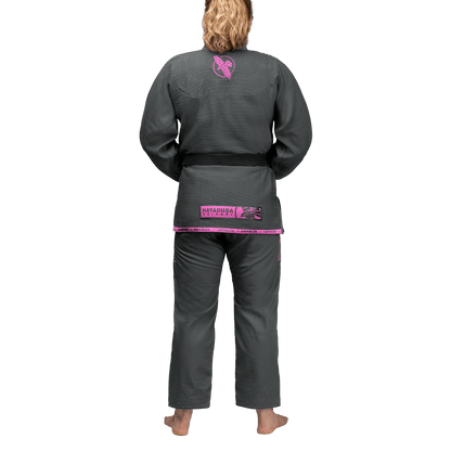 Uniforme de Jiujitsu Brasileño Liviano Hayabusa Lightweight (Gris / Rosado) (Disponible por Encargo)