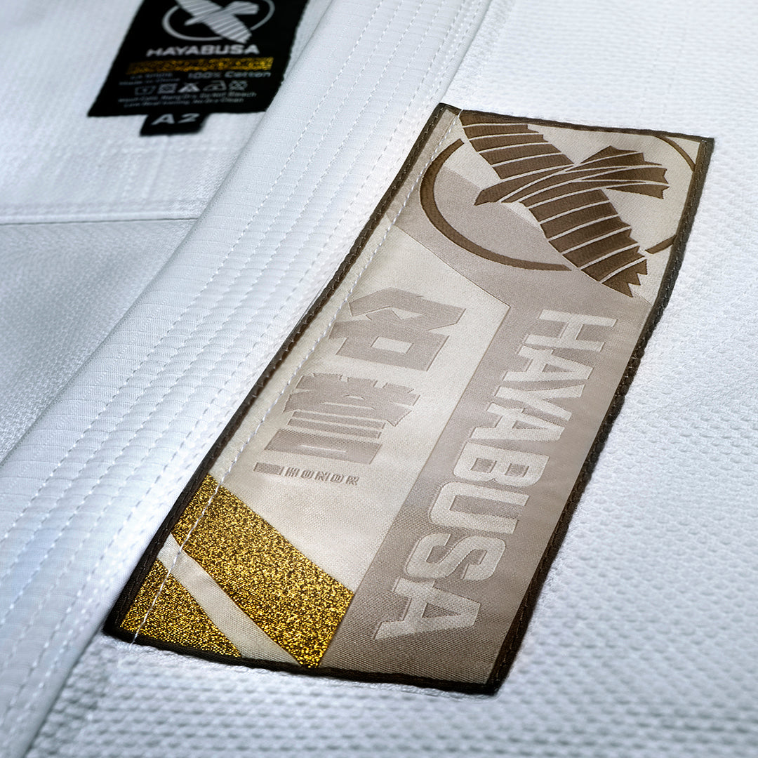 Uniforme de Jiujitsu Brasileño Liviano Hayabusa Ascend (Blanco) (Disponible por Encargo)