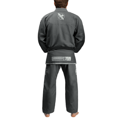 Uniforme de Jiujitsu Brasileño Liviano Hayabusa Lightweight (Gris / Gris) (Disponible por Encargo)