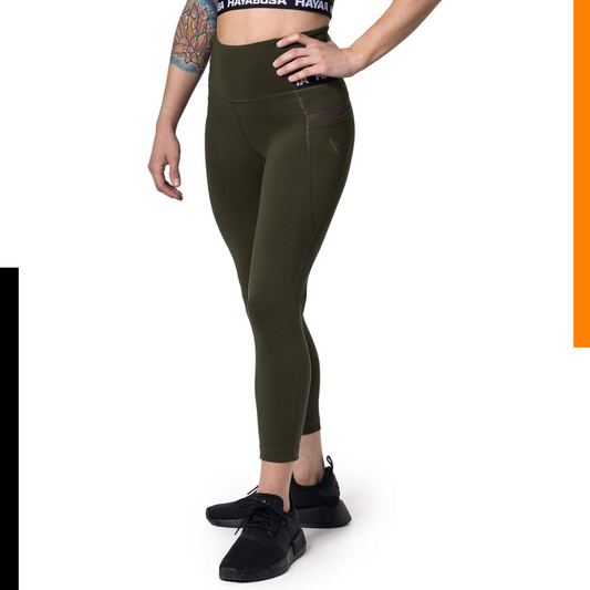Leggings Hayabusa Rise 3/4 (Verde) (Disponible por Encargo)