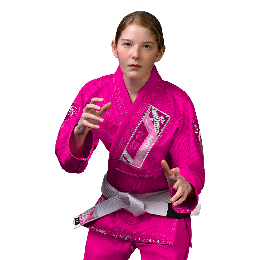 Uniforme de Jiujitsu Brasileño Hayabusa Ascend para Niño (Rosado) (Disponible por Encargo)