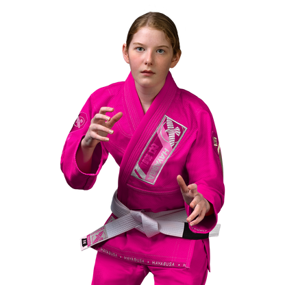 Uniforme de Jiujitsu Brasileño Hayabusa Ascend para Niño (Rosado) (Disponible por Encargo)