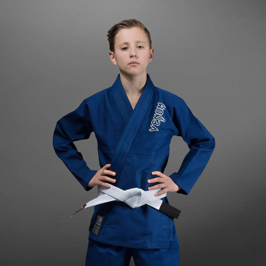 Uniforme de Jiujitsu Brasileño Venum Contender para Niño (Azul) (Disponible por Encargo)