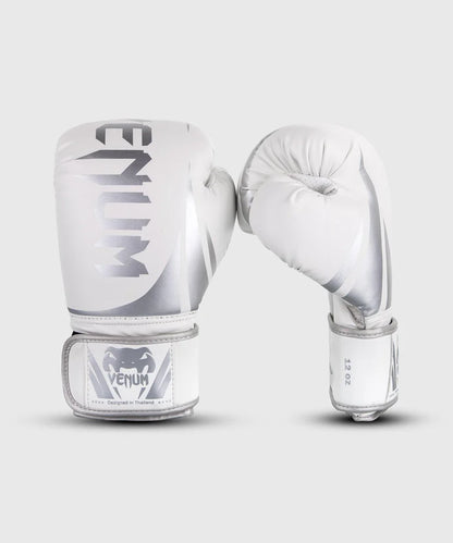 Guantes de Box Venum Challenger 2.0 (Blanco / Plateado) (Disponible por Encargo)