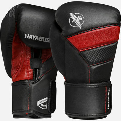 Guantes de Box Hayabusa T3 (Negro / Rojo) (Disponible por Encargo)