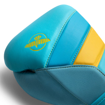 Guantes de Box Hayabusa T3 (Celeste / Amarillo) (Disponible por Encargo)
