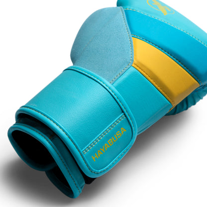 Guantes de Box Hayabusa T3 (Celeste / Amarillo) (Disponible por Encargo)