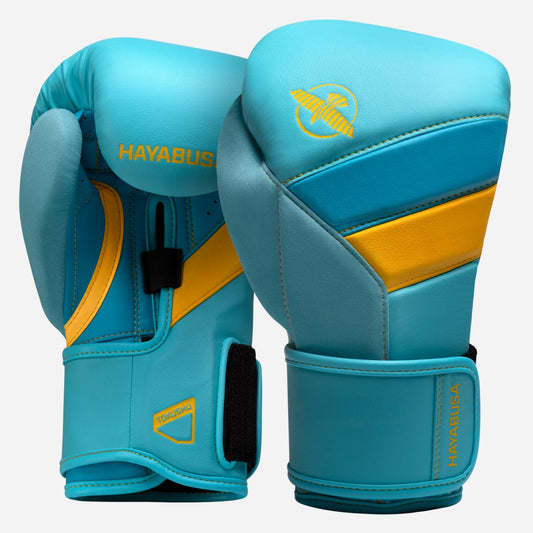 Guantes de Box Hayabusa T3 (Celeste / Amarillo) (Disponible por Encargo)