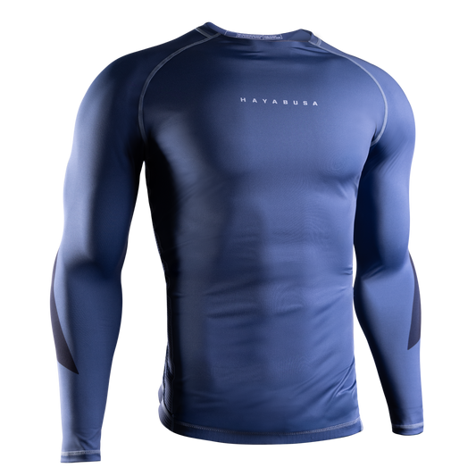 Rashguard Manga Larga para Hombre Hayabusa Core (Azul) (Disponible por Encargo)
