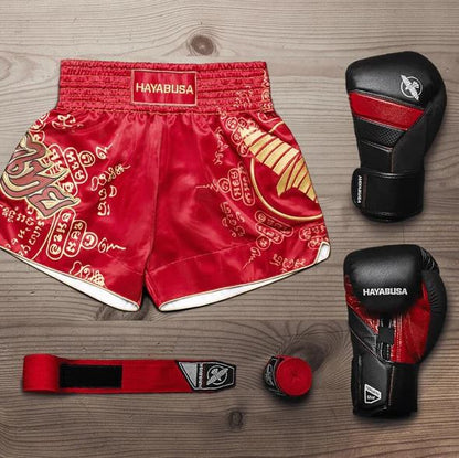 Fightshorts de Muay Thai Hayabusa Falcon (Rojo) (Disponible por Encargo)