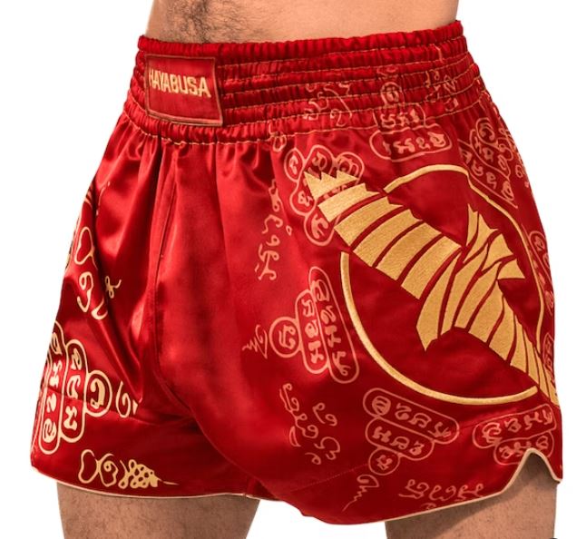 Fightshorts de Muay Thai Hayabusa Falcon (Rojo) (Disponible por Encargo)