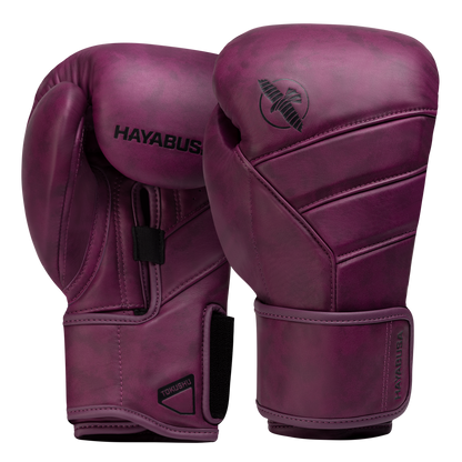 Guantes de Box Hayabusa T3 de Cuero de Lujo (Morado) (Disponible por Encargo)