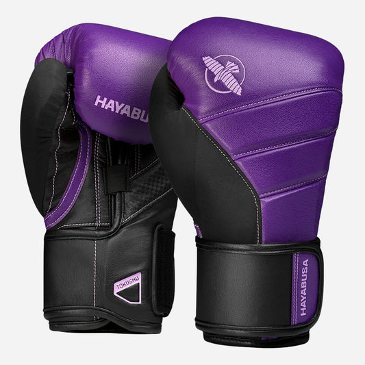 Guantes de Box Hayabusa T3 (Morado / Negro) (Disponible por Encargo)
