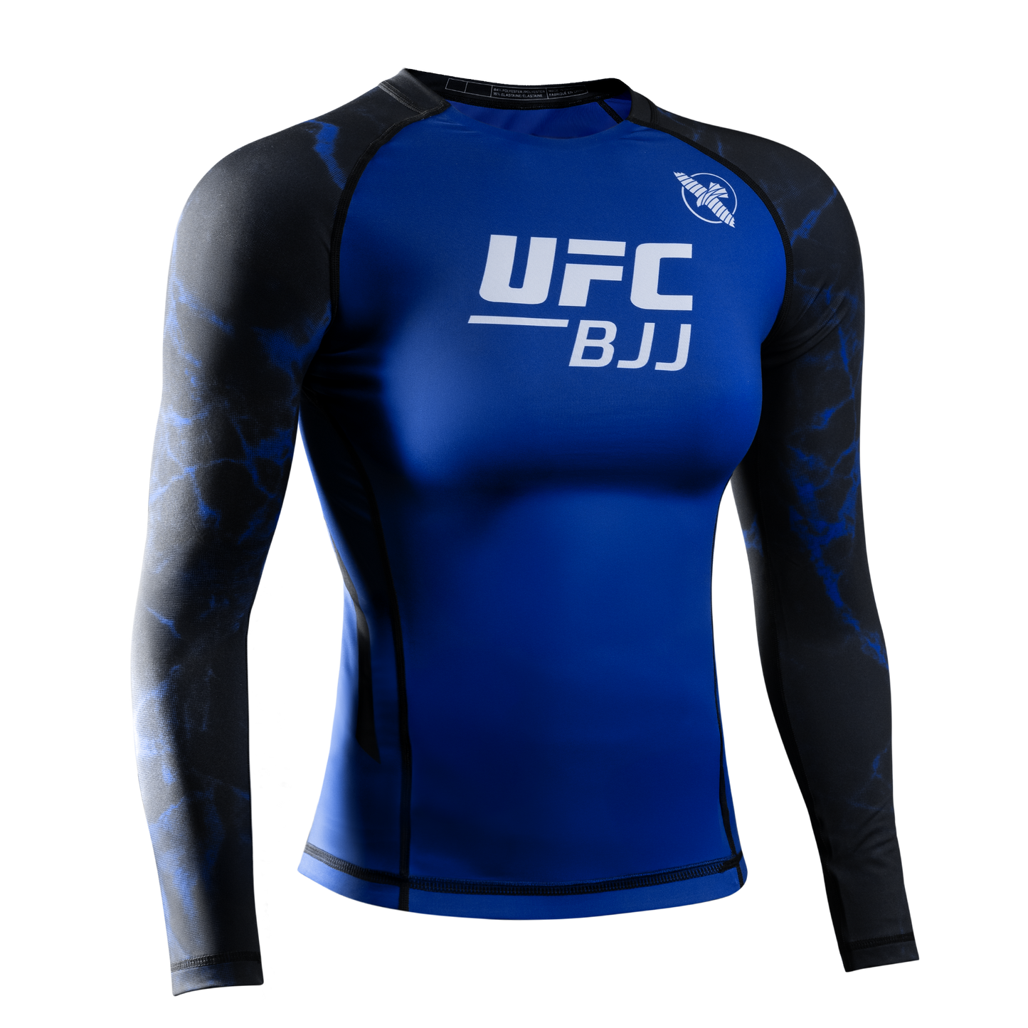 Rashguard Manga Larga para Mujer Hayabusa UFC BJJ (Negro / Azul) (Disponible por Encargo)