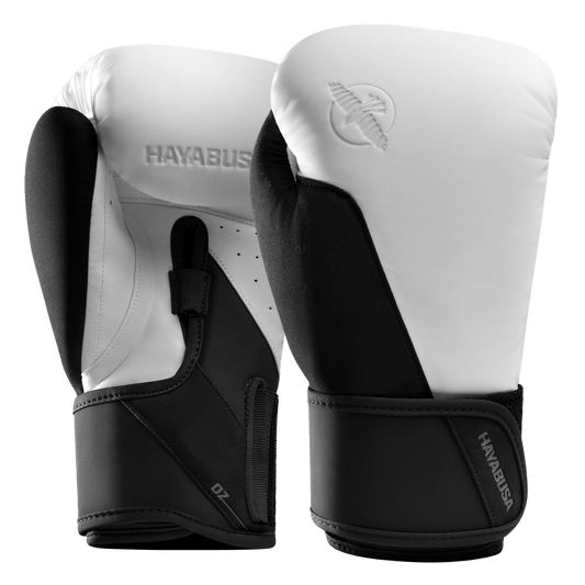 Guantes de Box Hayabusa T360 (Blanco / Negro) (Disponible por Encargo)