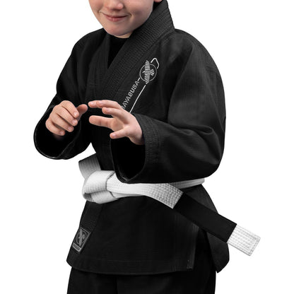Uniforme de Jiujitsu Brasileño Hayabusa Essential para Niño (Negro) (Disponible por Encargo)