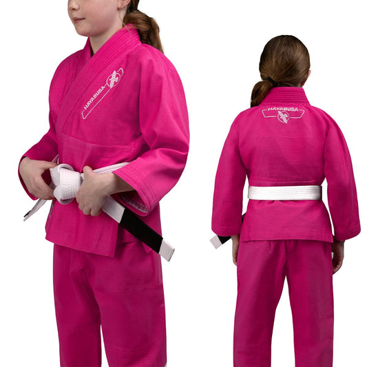 Uniforme de Jiujitsu Brasileño Hayabusa Essential para Niño (Rosado) (Disponible por Encargo)