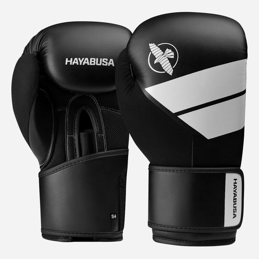 Guantes de Box Hayabusa S4 (Negro / Blanco) (Disponible por Encargo)