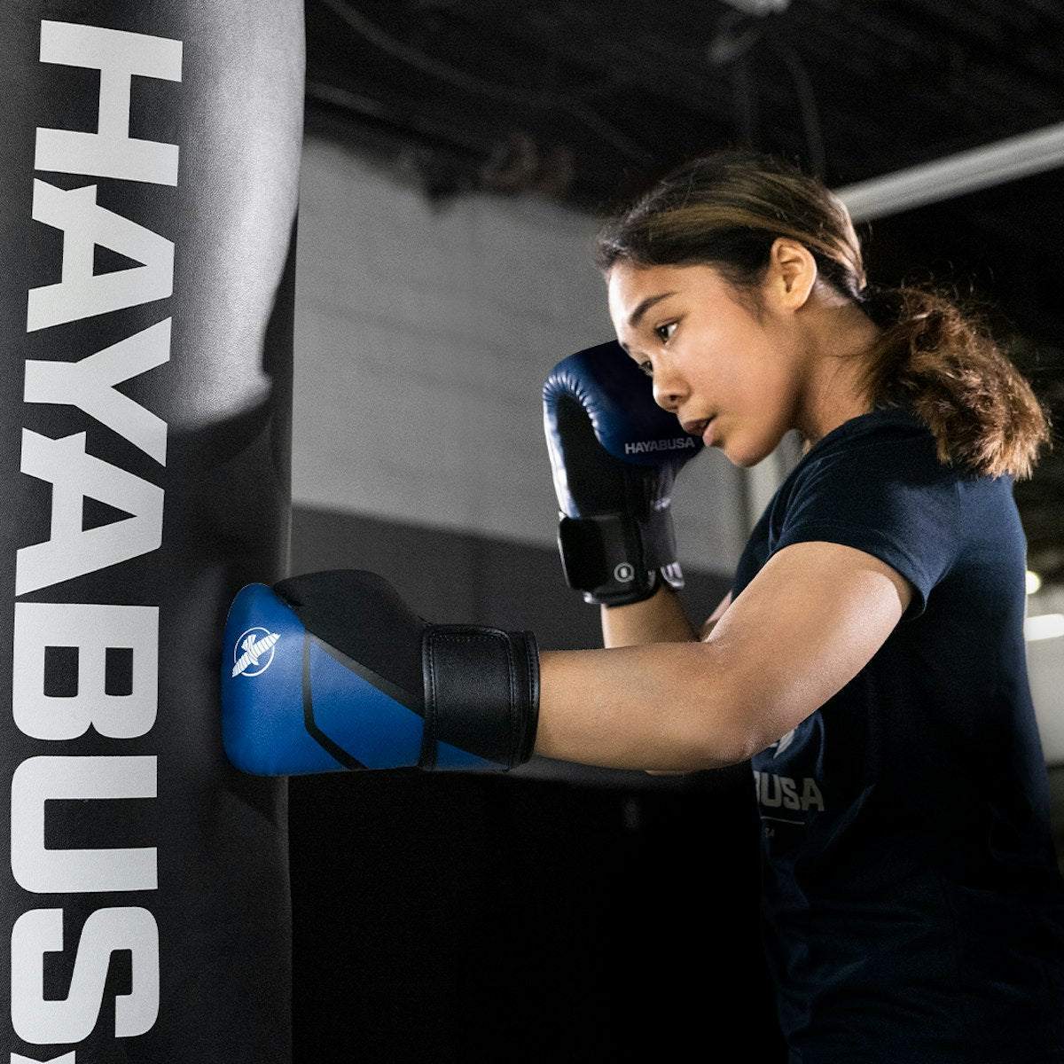 Guantes de Box Hayabusa E1 para Niños (Azul / Negro) (Disponible por Encargo)