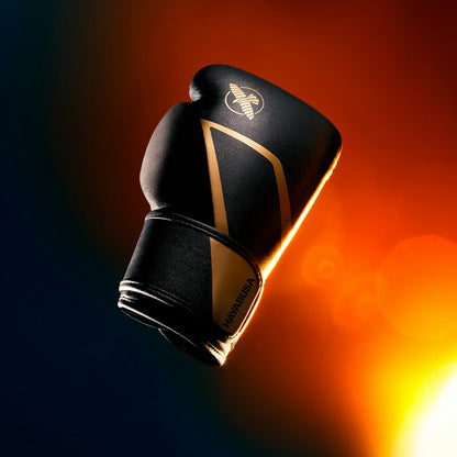 Guantes de Box Hayabusa E1 (Negro / Dorado) (Disponible por Encargo)