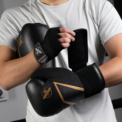 Guantes de Box Hayabusa E1 (Negro / Dorado) (Disponible por Encargo)