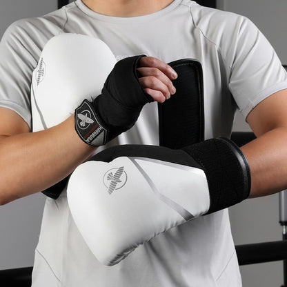Guantes de Box Hayabusa E1 (Blanco / Gris) (Disponible por Encargo)