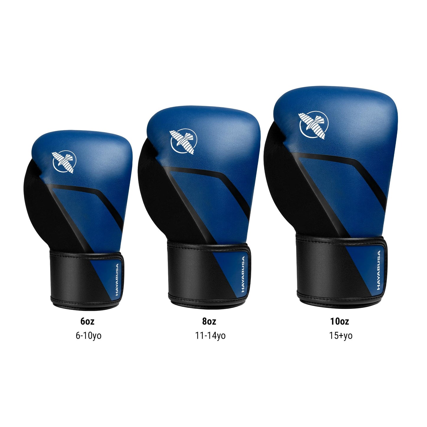 Guantes de Box Hayabusa E1 para Niños (Azul / Negro) (Disponible por Encargo)