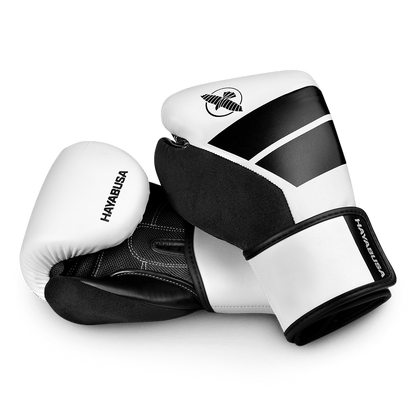 Guantes de Box Hayabusa S4 para Niños (Blanco / Negro) (Disponible por Encargo)